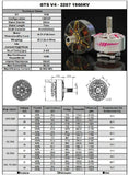 RCINPOWER GTS V4 2207 1960KV Silver & Pink Motor