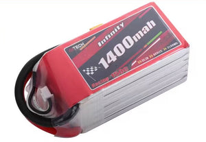 Infinity 1400mAh 6S 150C 22.2V LiPo Battery XT60 [DG]