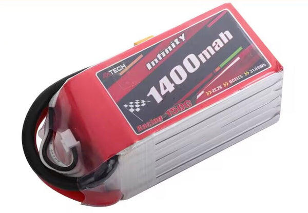 Infinity 1400mAh 6S 150C 22.2V LiPo Battery XT60 [DG]