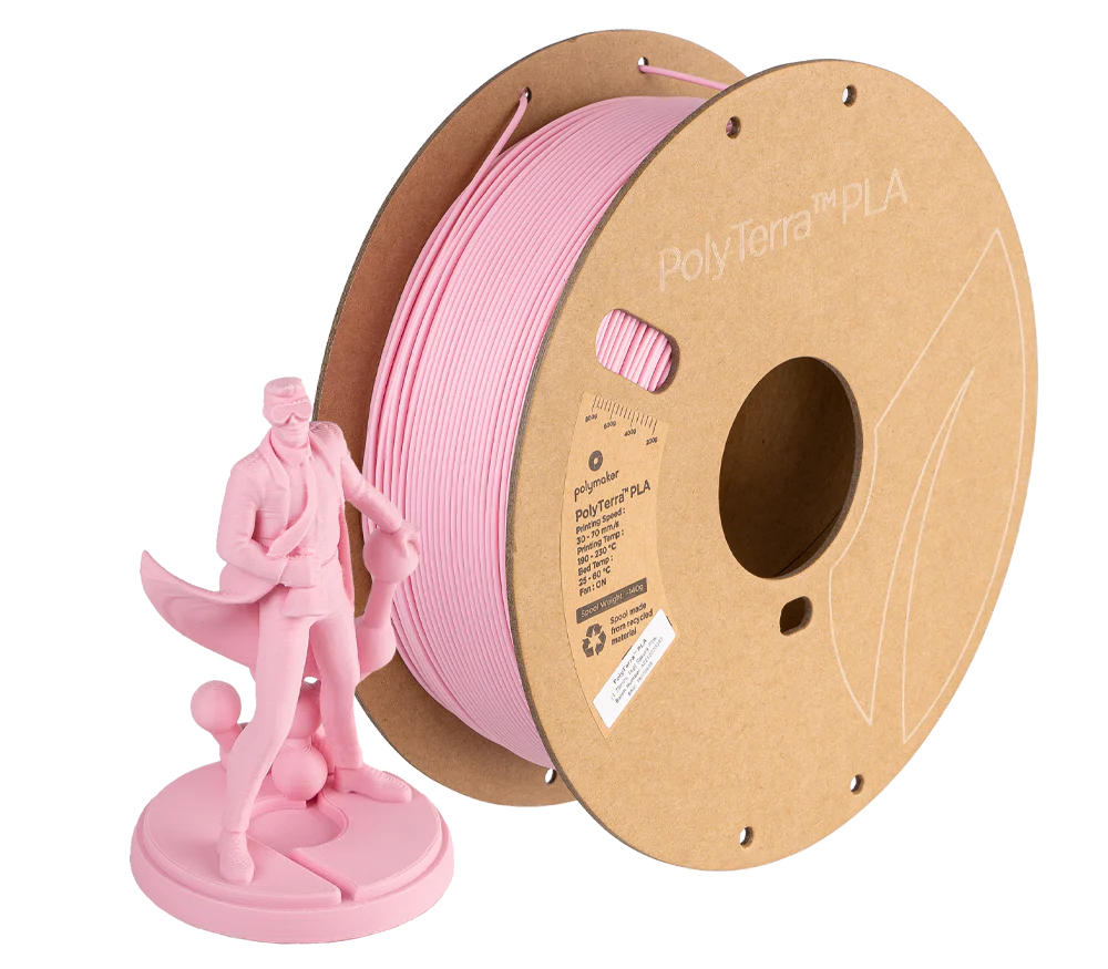 POLYMAKER PolyTerra PLA Matte 3D Printer Filament 1.75mm 1KG (Sakura P