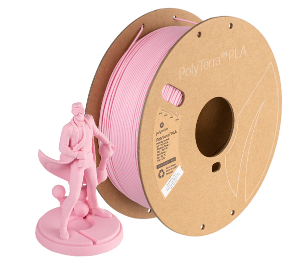 POLYMAKER PolyTerra PLA Matte 3D Printer Filament 1.75mm 1KG (Sakura Pink)
