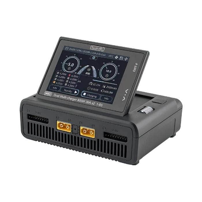 ToolKitRC M8D Smart DC Charger 1600W 1-8S Dual Channel Touch-Screen