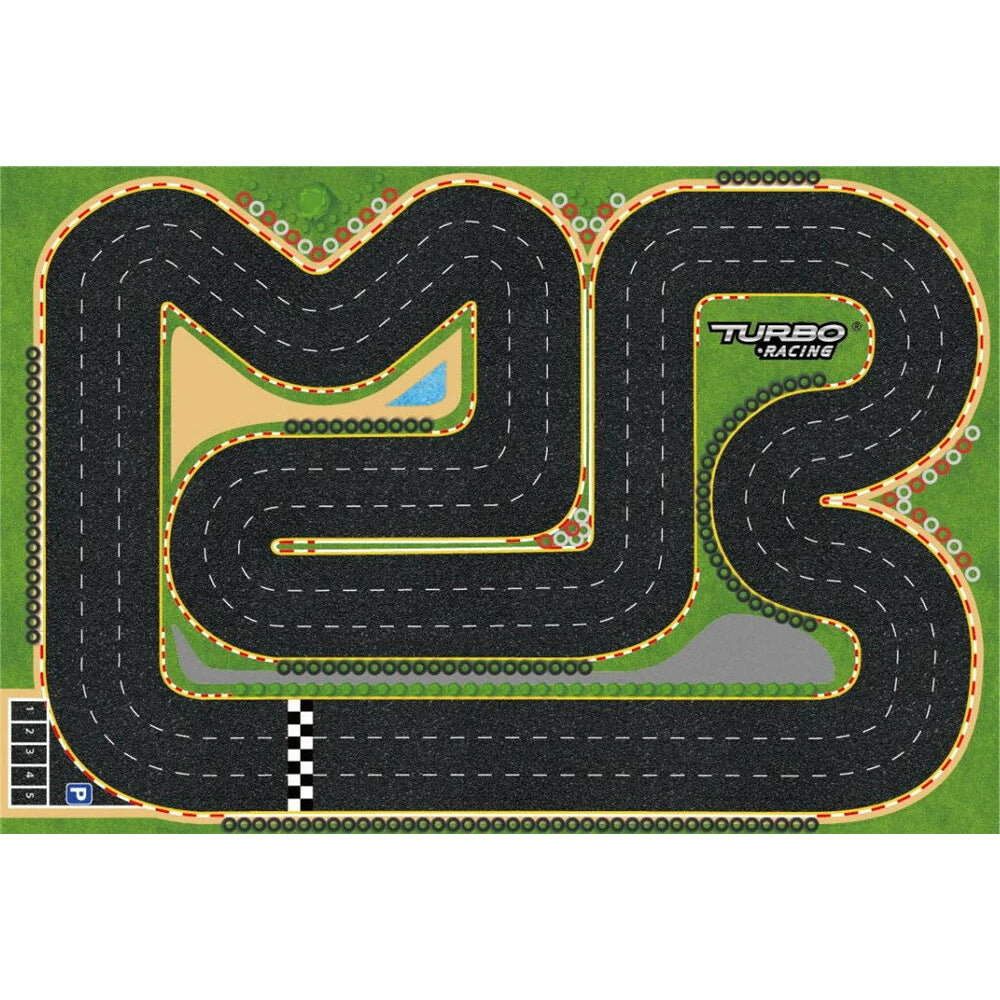Simple Racing Track Map Turbo Racing 1:76 RC Car Racing Track Map 120X80cm