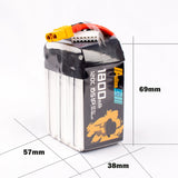 Auline EX 1800mAh 6S 120C 22.2V LiPo Battery XT60