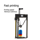 Flsun Q5 Delta 3D Printer Touch Screen Auto Leveling 32bit Motherboard 200x200mm Print Size-FpvFaster